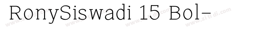  RonySiswadi 15 Bol字体转换
